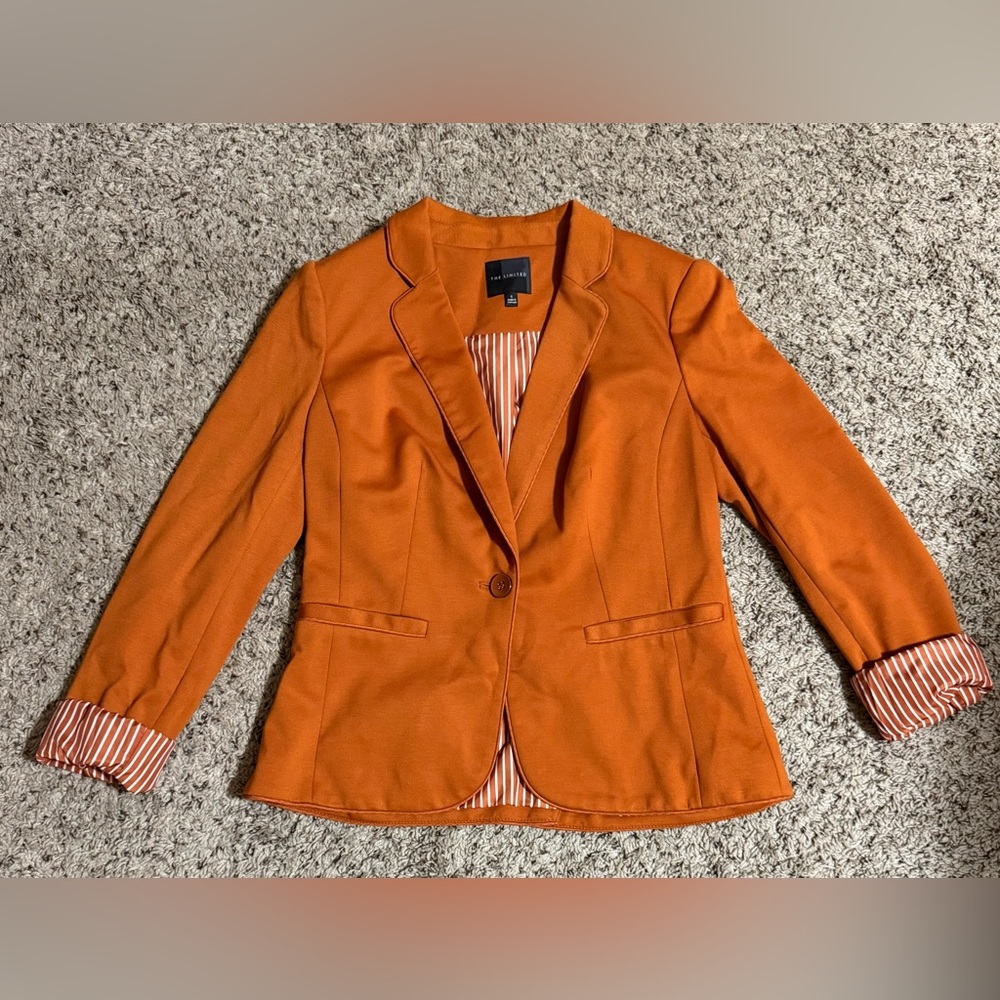 The Limited Women's Blazer in Burnt Orange